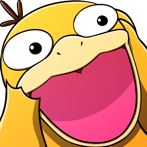 Small Cute Pokemon Vinyl Psyduck Sticker
