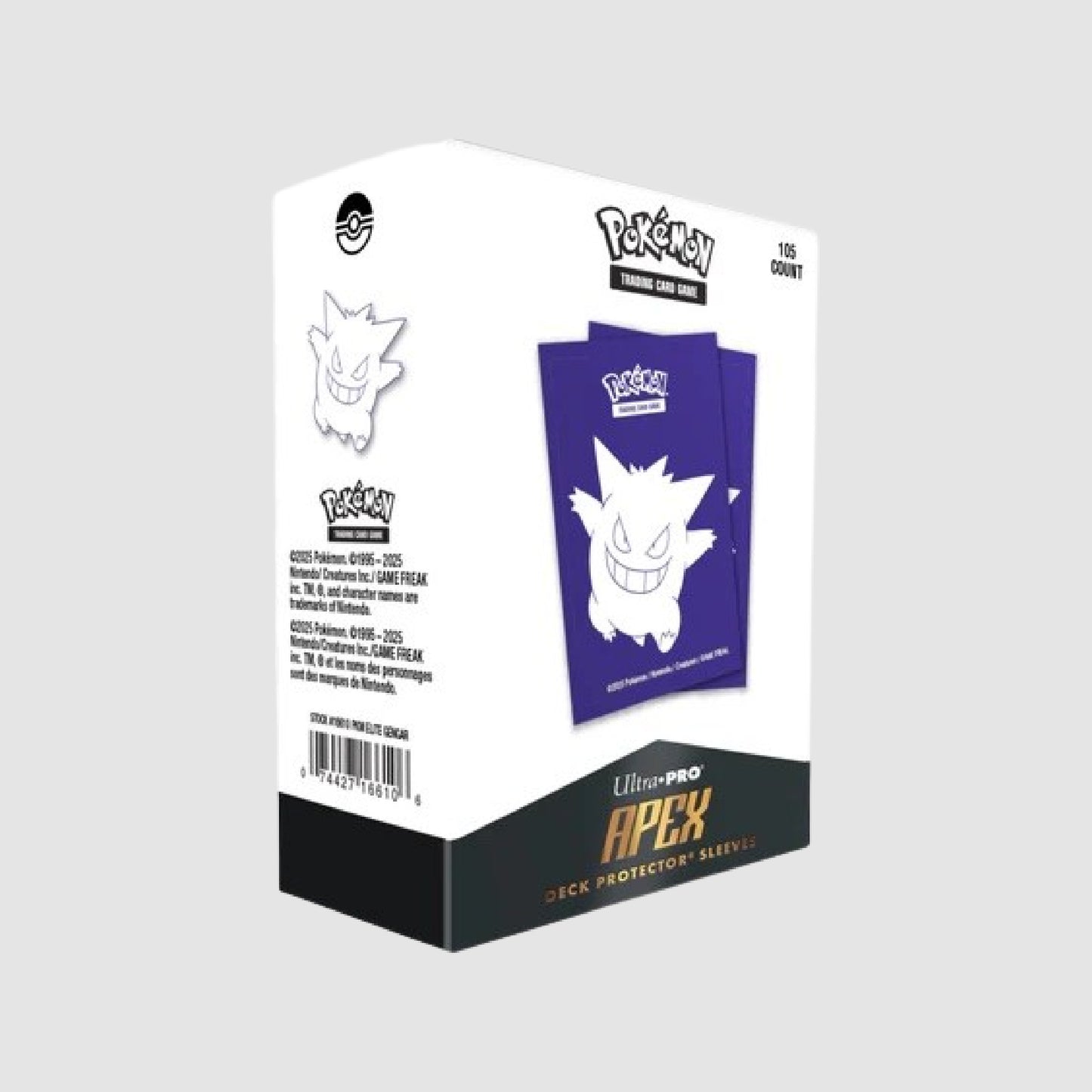 Elite Gengar 105ct APEX DECK PROTECTOR® Sleeves for Pokémon