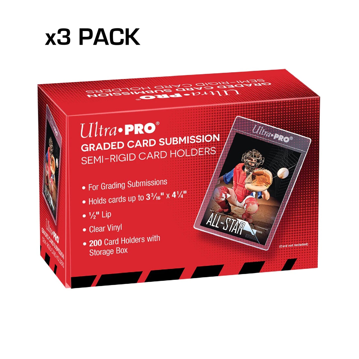 Ultra Pro Semi Rigid 1/2" Lip Tall Sleeves