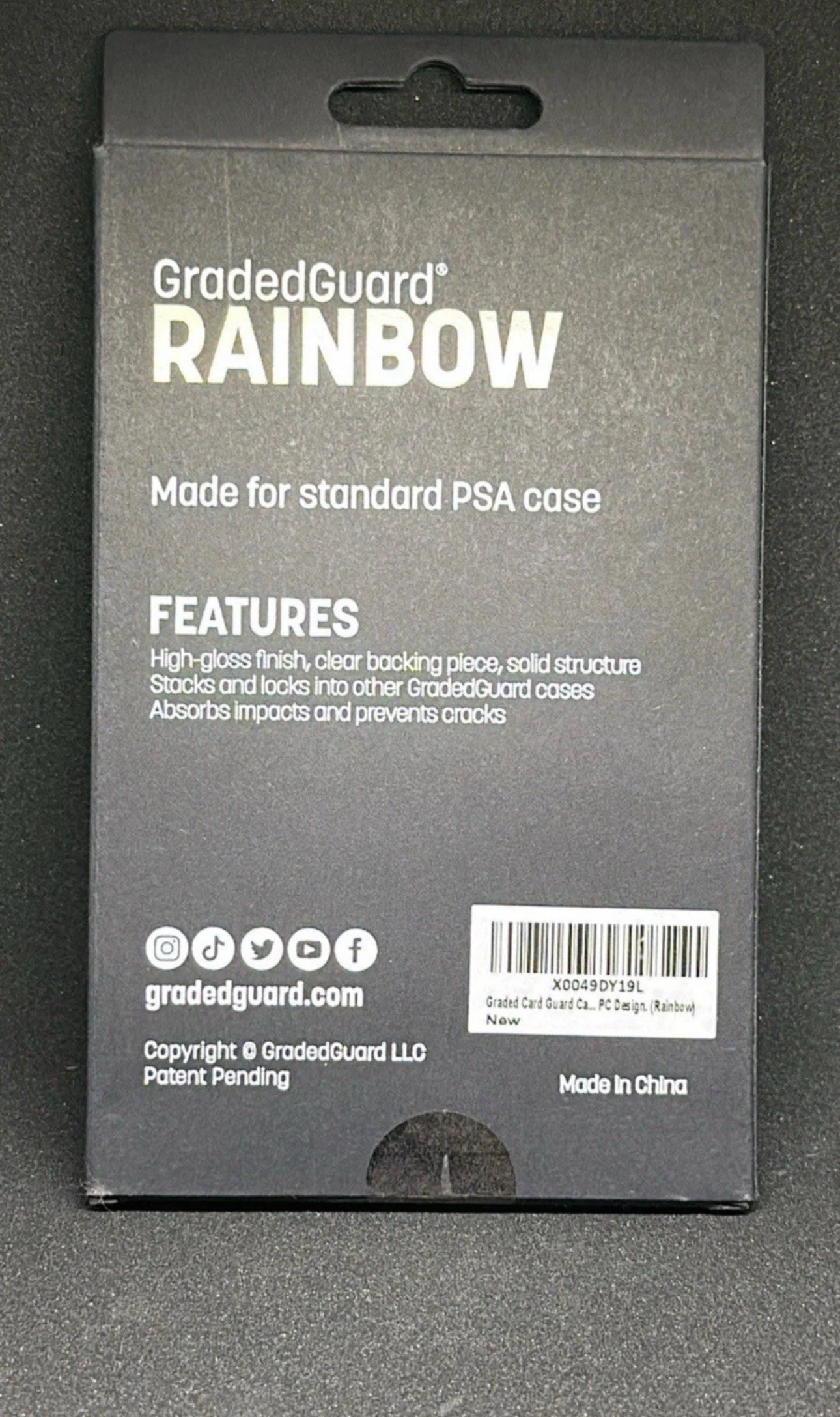 GradedGuard PSA Graded Card Case Guard Protector RAINBOW Limited Edition