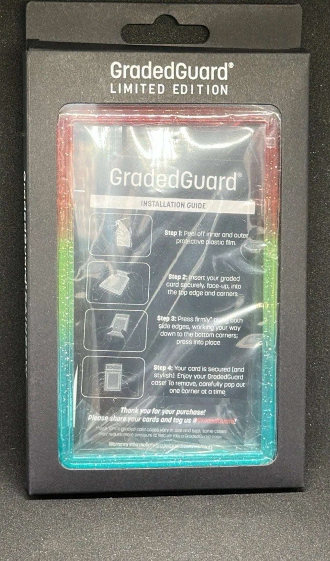 GradedGuard PSA Graded Card Case Guard Protector RAINBOW Limited Edition