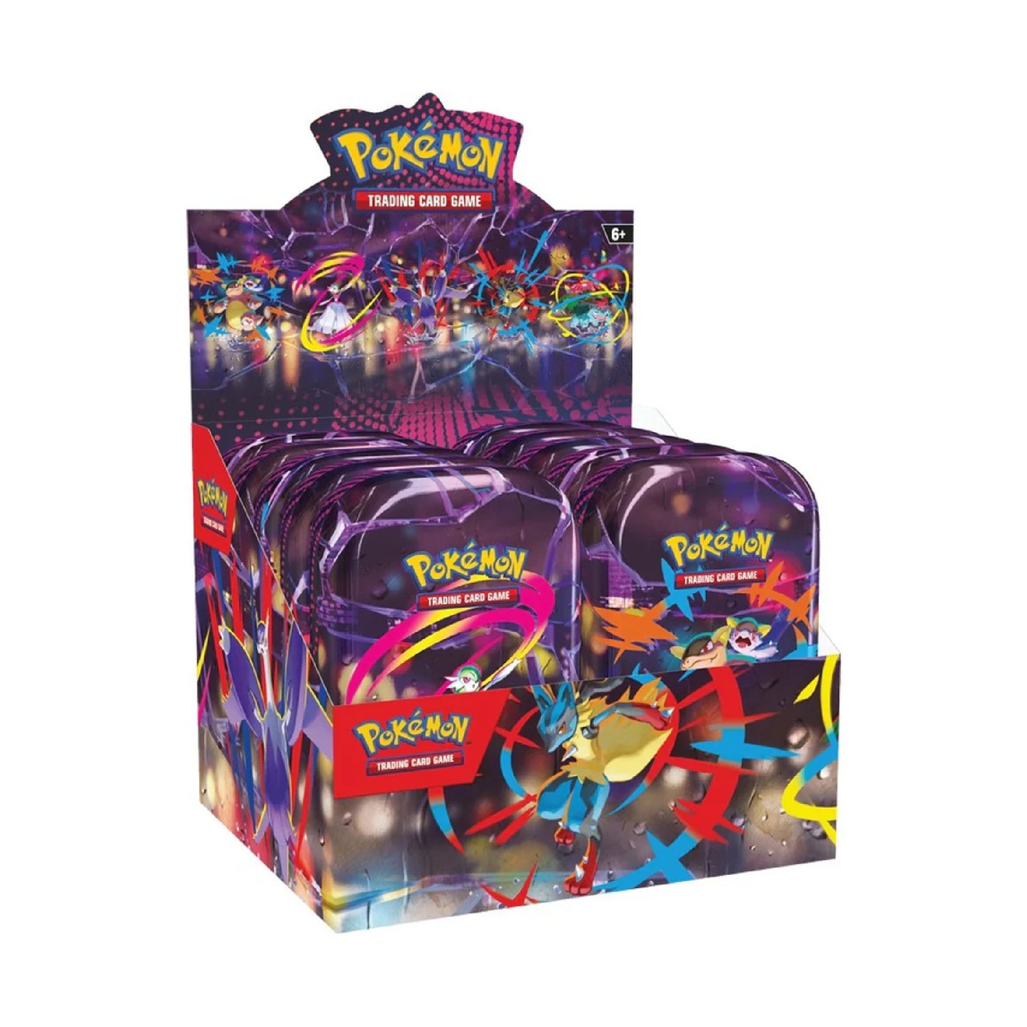 Pokémon TCG: Mega Heroes Mini Tins SEALED Display Case