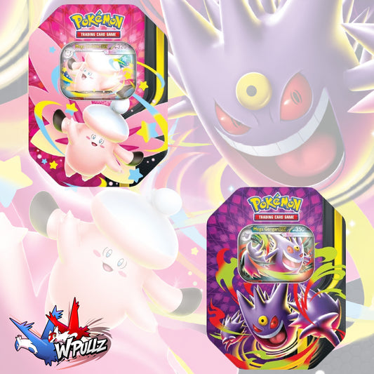 Pokemon TCG: Mega Moonlit Tins (BUNDLE - 1 OF EACH TIN) - SHIPPED SEALED