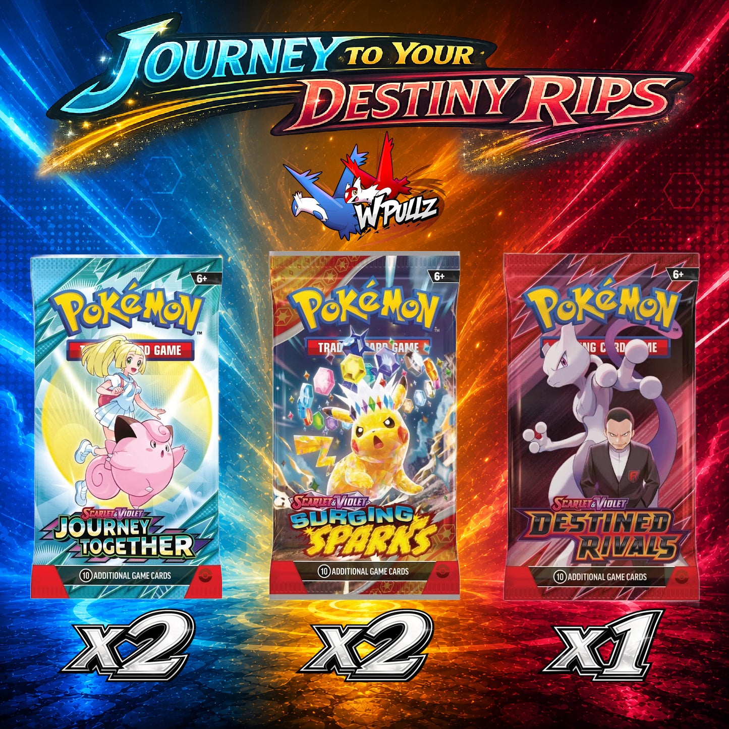 Journey to Your Destiny Rips – x5 Booster Pack Bundle