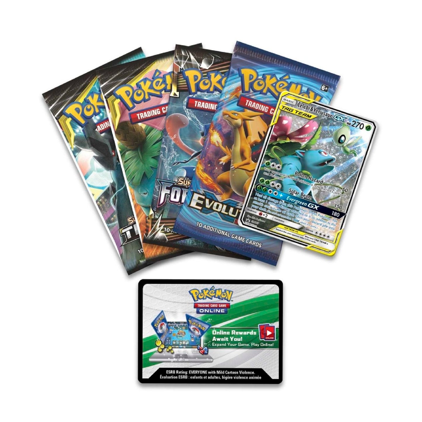 Pokémon TCG: TAG TEAM Tin (Celebi & Venusaur-GX) - FIRST PRINT - LIVE RIP ONLY