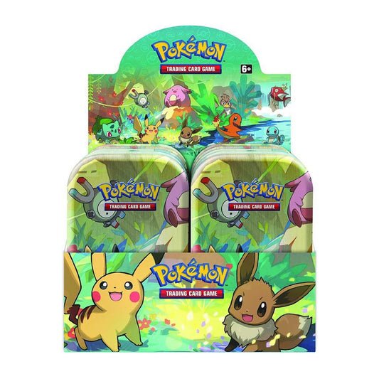 Pokemon TCG: Kanto Friends Mini Tins Display Box