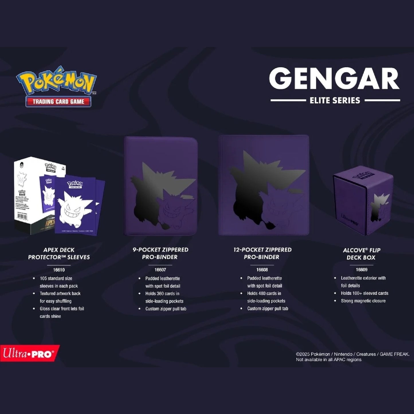 Ultra PRO Pokémon - Elite Series: Gengar Product Binder & Accessories